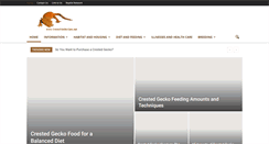 Desktop Screenshot of crestedgeckocare.net