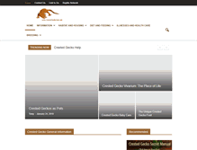 Tablet Screenshot of crestedgeckocare.net